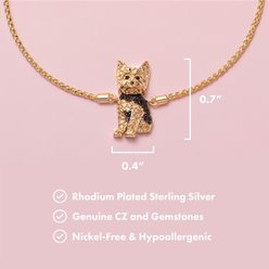 Scamper & Co Yorkshire Terrier Sterling Silver Bolo Bracelet slide 2 of 2
