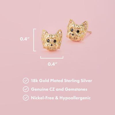 Show full view: Scamper & Co Yorkshire Sterling Silver Stud Earrings slide 2 of 2