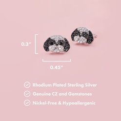 Scamper & Co Shih Tzu Sterling Silver Studs Earrings slide 2 of 2