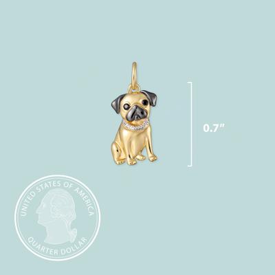 Show full view: Scamper & Co Pug Sterling Silver Charm slide 2 of 2