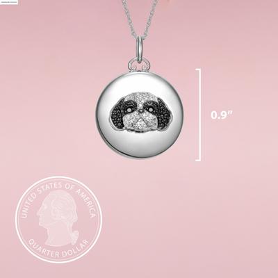 Show full view: Scamper & Co Shih Tzu Sterling Silver Locket slide 2 of 2