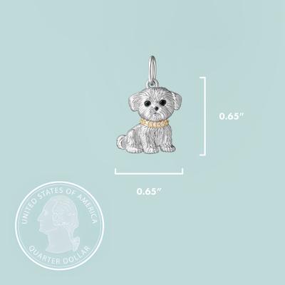 Show full view: Scamper & Co Maltese Sterling Silver Charm slide 2 of 2