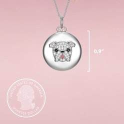 Scamper & Co English Bulldog Sterling Silver Locket slide 2 of 2