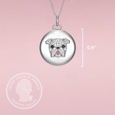 Show full view: Scamper & Co English Bulldog Sterling Silver Locket slide 2 of 2