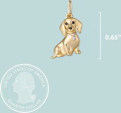 Scamper & Co Dachshund Sterling Silver Charm slide 2 of 2