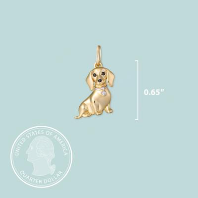 Show full view: Scamper & Co Dachshund Sterling Silver Charm slide 2 of 2