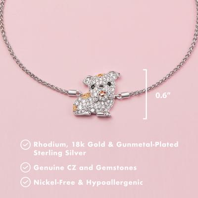 Show full view: Scamper & Co English Bulldog Sterling Silver Bolo Bracelet slide 2 of 2