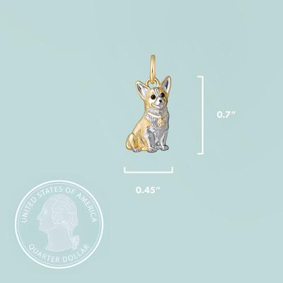 Show full view: Scamper & Co Corgi Sterling Silver Charm slide 2 of 2