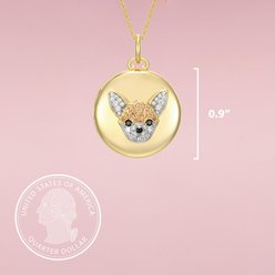 Scamper & Co Chihuahua Sterling Silver Locket slide 2 of 2