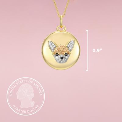 Show full view: Scamper & Co Chihuahua Sterling Silver Locket slide 2 of 2