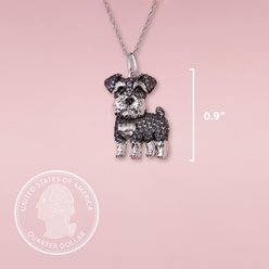 Scamper & Co Grey Schnauzer Sterling Silver Pendant Necklace slide 2 of 2