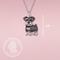 Show in main carousel: Scamper & Co Grey Schnauzer Sterling Silver Pendant Necklace slide 2 of 2