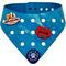 Show in main carousel: WagAround Town Charmdana Waterproof Flexible Customizable Dog Bandana with Charms, Blue Wave, Large slide 1 of 9