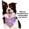 Show in main carousel: WagAround Town Charmdana Waterproof Flexible Customizable Dog Bandana with Charms, Violet, Large slide 8 of 9
