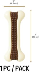 Vila Rubber Bone Dog Chew Toy, White, Medium slide 2 of 2