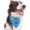 Show in main carousel: WagAround Town Charmdana Waterproof Flexible Customizable Dog Bandana with Charms, Blue Wave, Large slide 2 of 9