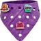 Show in main carousel: WagAround Town Charmdana Waterproof Flexible Customizable Dog Bandana with Charms, Violet, Medium slide 1 of 9
