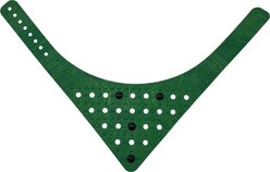 WagAround Town Charmdana Thanksgiving Waterproof Flexible Customizable Dog Bandana with Charms, Green, Large slide 2 of 9