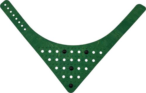 Show full view: WagAround Town Charmdana Thanksgiving Waterproof Flexible Customizable Dog Bandana with Charms, Green, Large slide 6 of 10