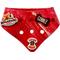 Show in main carousel: WagAround Town Charmdana Thanksgiving Waterproof Flexible Customizable Dog Bandana with Charms, Red, Small slide 1 of 9