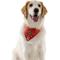 Show in main carousel: WagAround Town Charmdana Christmas Waterproof Flexible Customizable Dog Bandana with Charms, Red, Large slide 2 of 10