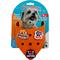 Show in main carousel: WagAround Town Charmdana Halloween Waterproof Flexible Customizable Dog Bandana with Charms Here for Treats/Ate My Costume, Orange, Small slide 3 of 9