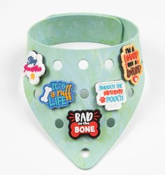 WagAround Town Wag-Witty Dog Bandana Charms Life is Ruff/I Like Big Bowls slide 2 of 6
