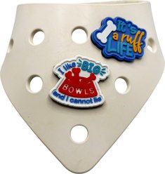 WagAround Town Wag-Witty Dog Bandana Charms Life is Ruff/I Like Big Bowls