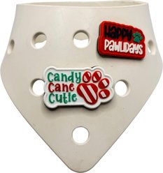 WagAround Town Wag-Witty Dog Bandana Charms Candy Cane Cutie/Happy Pawlidays Holiday Dog Accessories