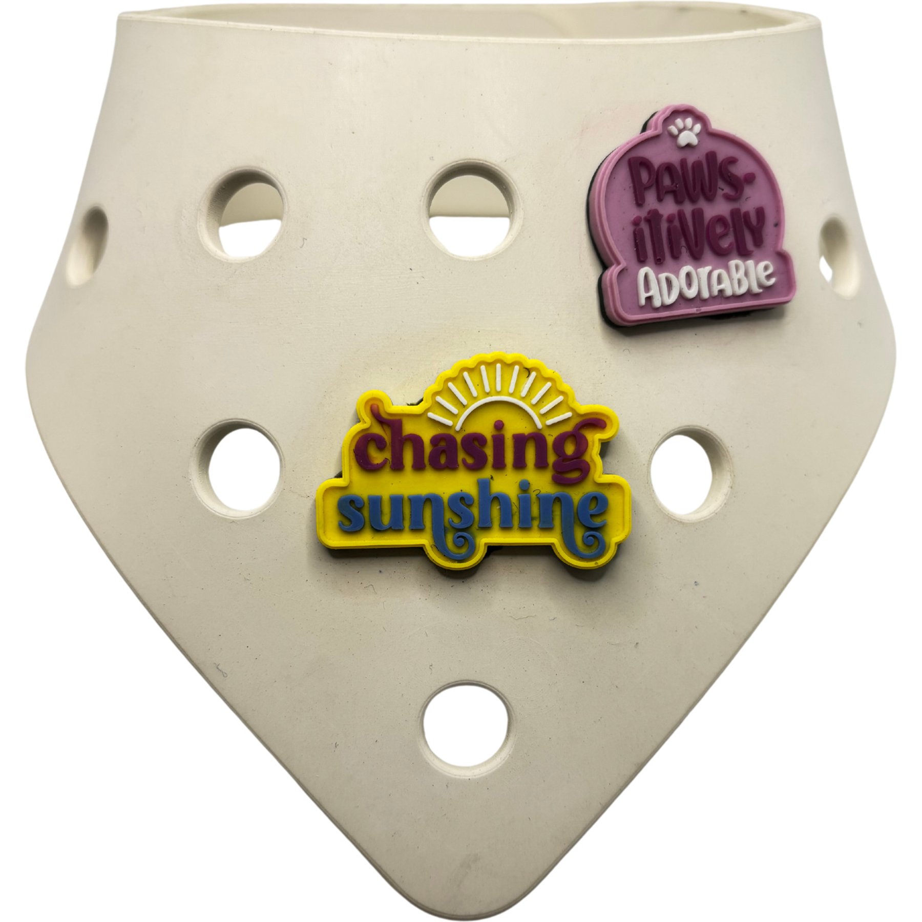 WagAround Town Wag-Witty Dog Bandana Charms Chasing Sunshine/Pawsitively Adorable