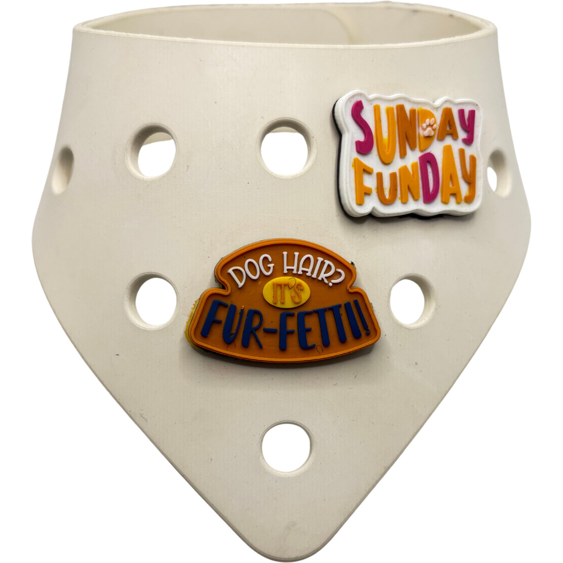 WagAround Town Wag-Witty Dog Bandana Charmdana Sunday Funday/ Funfetti