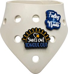 WagAround Town Wag-Witty Dog Bandana Charms Suns Out/ Feeling Nauti-Dog Bandana Charms