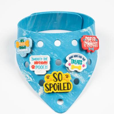 Show full view: WagAround Town Wag-Witty Dog Bandana Charms So Spoiled/Smooch Bday Pooch slide 3 of 7