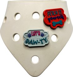 WagAround Town Wag-Witty Dog Bandana Charms Lets Pawty/Fetch It Yourself