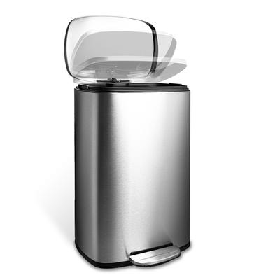 Show full view: NineStars Rectangular Step Trash Can Dog Waste Disposal, 13.2-gal slide 4 of 7