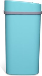 NineStars Rectangular Motion Sensor Trash Can Dog Waste Disposal, Teal Blue slide 2 of 7