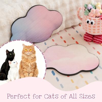 Show full view: Happy & Polly Gradient Rainbow Cloud Cat Scratcher Toy, Pink/Purple slide 7 of 9