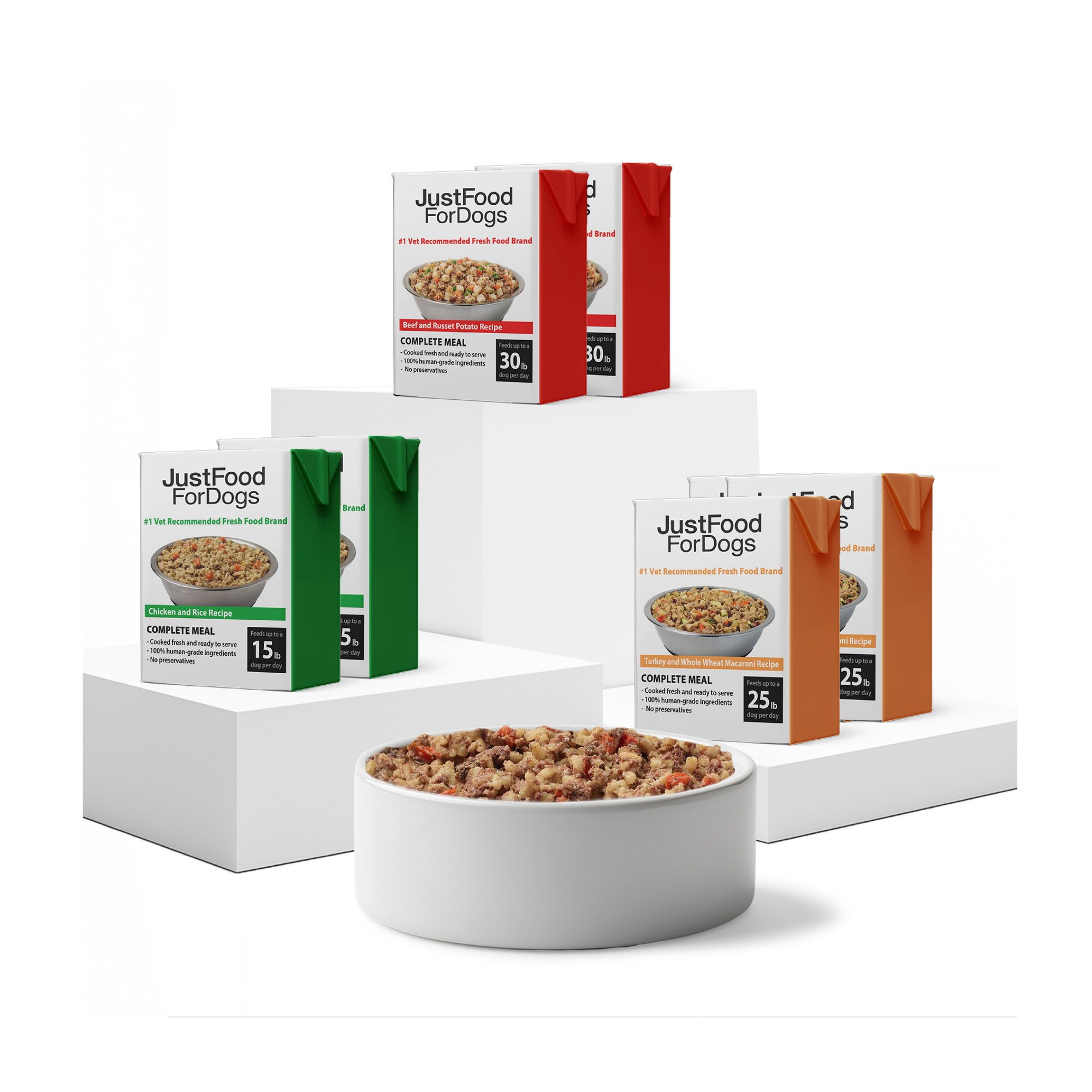 Questions and Answers about JUSTFOODFORDOGS Pantry Fresh Beef