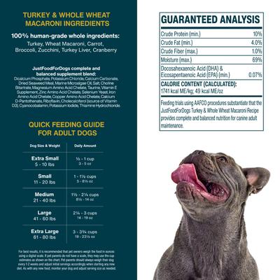 Show full view: JustFoodForDogs Variety Pack Frozen Human-Grade Fresh Dog Food, 5.5-oz pouch, case of 18 slide 8 of 11