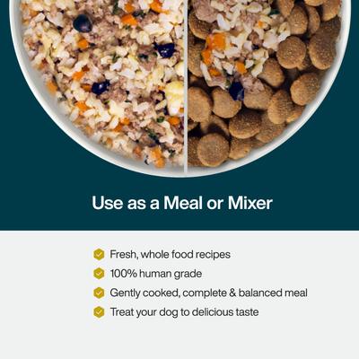 Show full view: JustFoodForDogs Lamb & Brown Rice Recipe Frozen Human-Grade Fresh Dog Food, 18-oz pouch, case of 7 slide 7 of 12