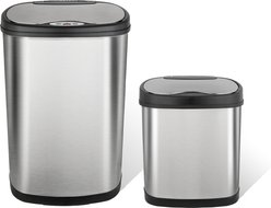 NineStars Rectangular Motion Sensor Trash Can Set Dog Waste Disposal, 13.2-gal & 3-gal slide 1 of 7