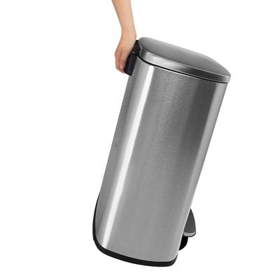 Show full view: NineStars Rectangular Step Trash Can Dog Waste Disposal, 13.2-gal slide 5 of 7