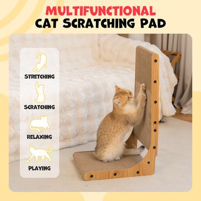 Show full view: Happy & Polly L-Shaped Cat Scratcher Toy with Bouncy Ball, 2 count slide 6 of 9