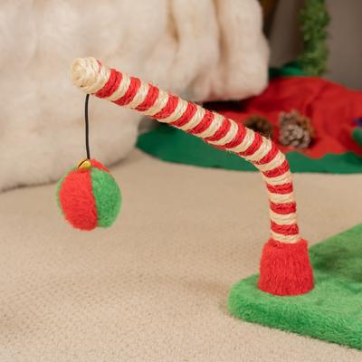 Show full view: Happy & Polly Christmas Boot Cat Scratcher Toy, Green/Red slide 7 of 9