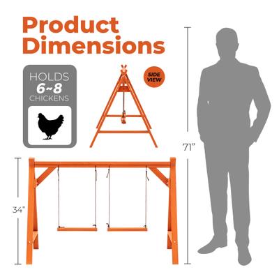 Show full view: Win World Chicken Swing Set, Medium slide 5 of 9