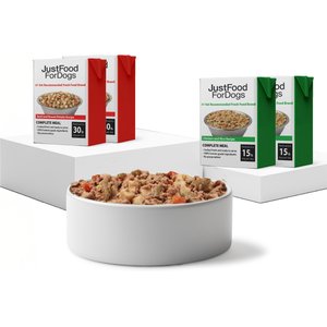 JustFoodForDogs Pantry Fresh Beef & Chicken Variety Pack Fresh Dog Food, 12.5-oz pouch, case of 4