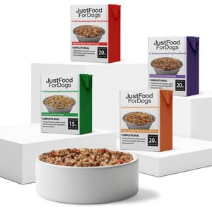 JustFoodForDogs Pantry Fresh Human-Grade Non-GMO Variety Pack Fresh Dog Food, 12.5-oz pouch, case of 8 