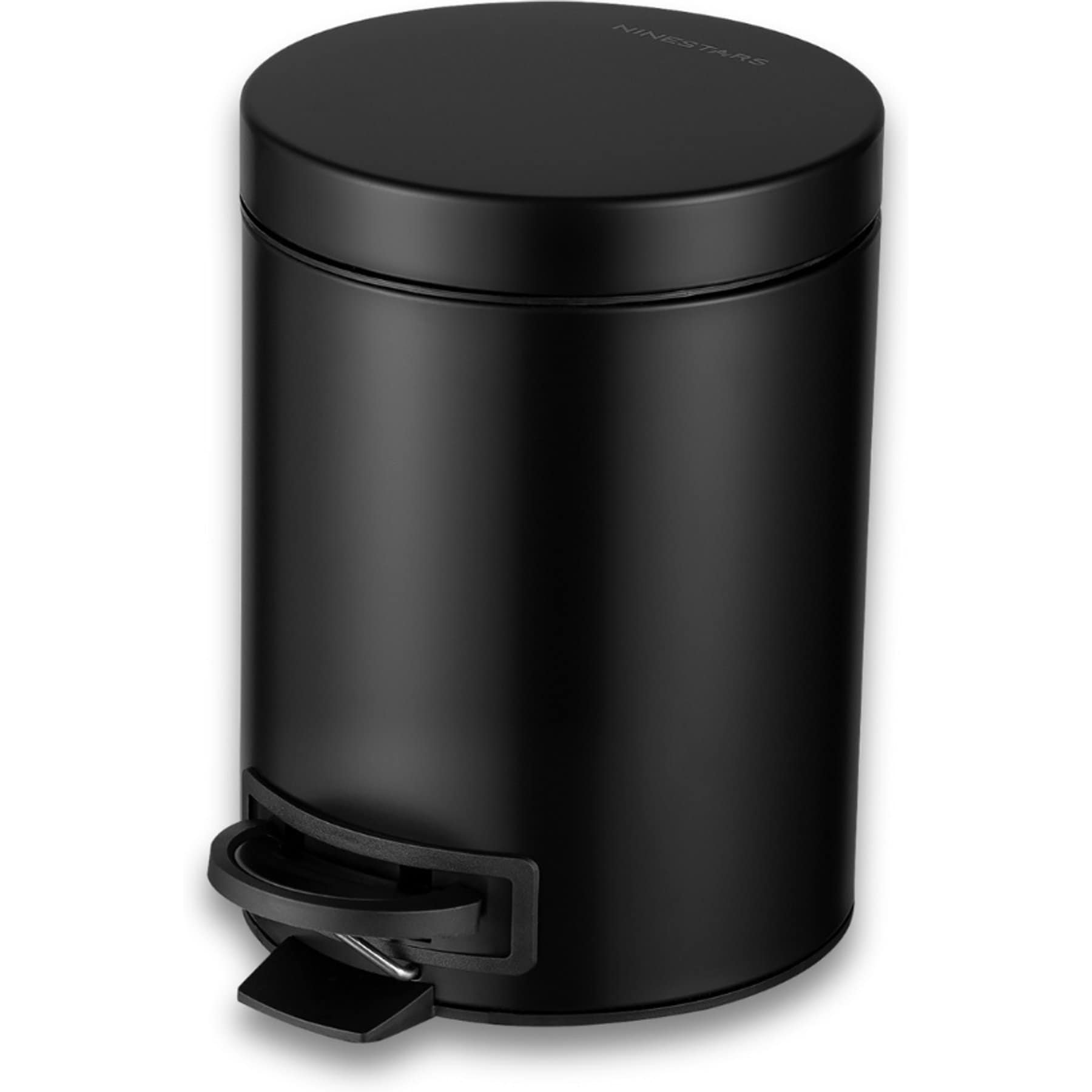 NineStars Round Step On Trash Can Dog Waste Disposal, 1.3-gal