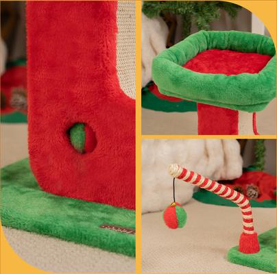 Show full view: Happy & Polly Christmas Boot Cat Scratcher Toy, Green/Red slide 8 of 9