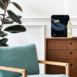 Aroma Retail Scent Machine 101 Smart Pet Air Freshener with Citrus & Leafy Mandarin Zest 4-oz Fragrance Oil, Black slide 2 of 7